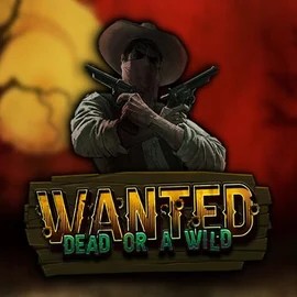 Wanted Dead or a Wild slot logo by Hacksaw Gaming at Nitro Casino